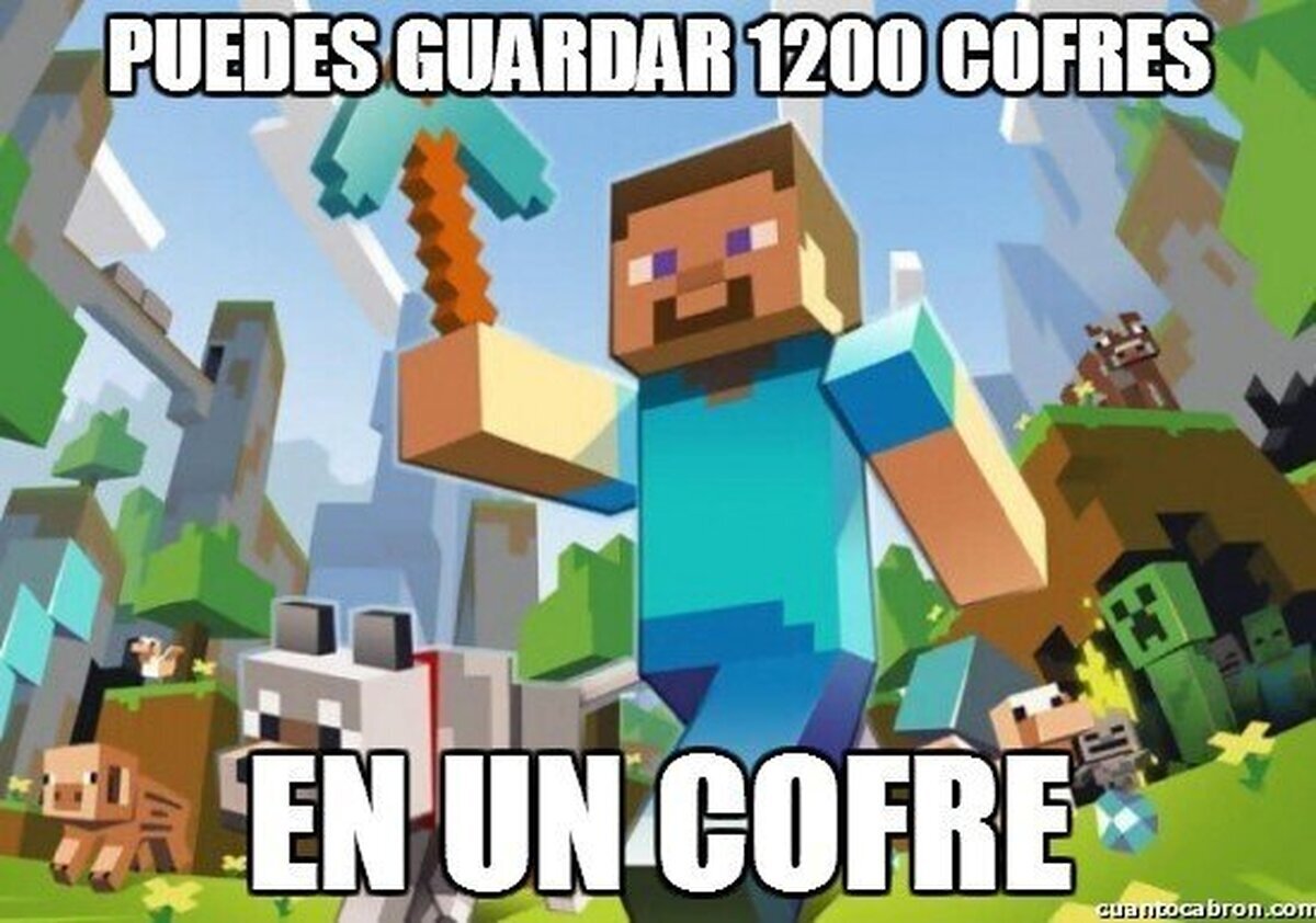 La increíble capacidad de almacenamiento de los cofres de Minecraft