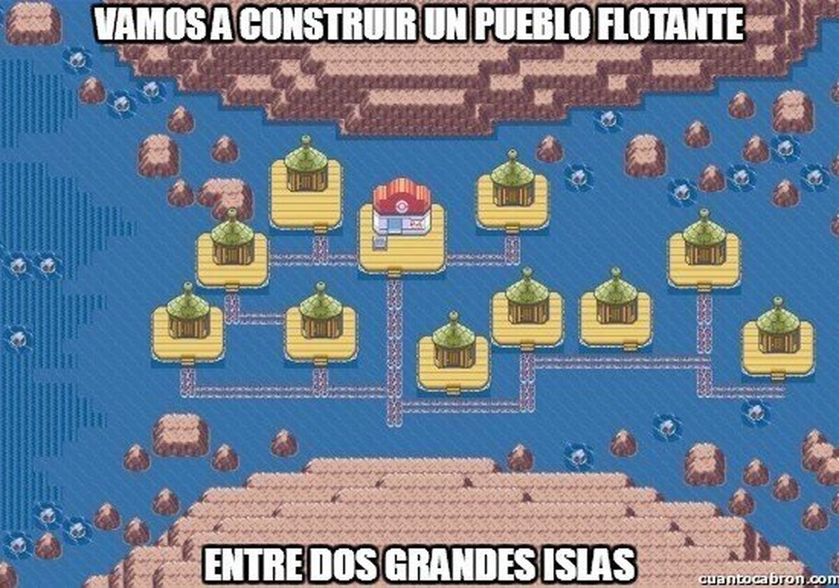 Porque construir en tierra firme era demasiado típico