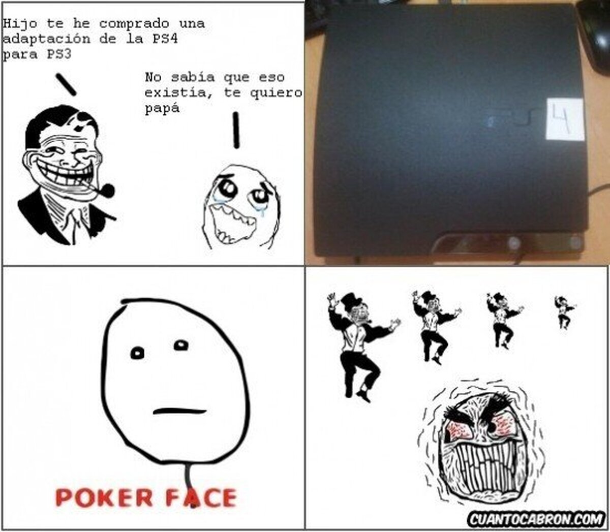 Padre troll con las consolas