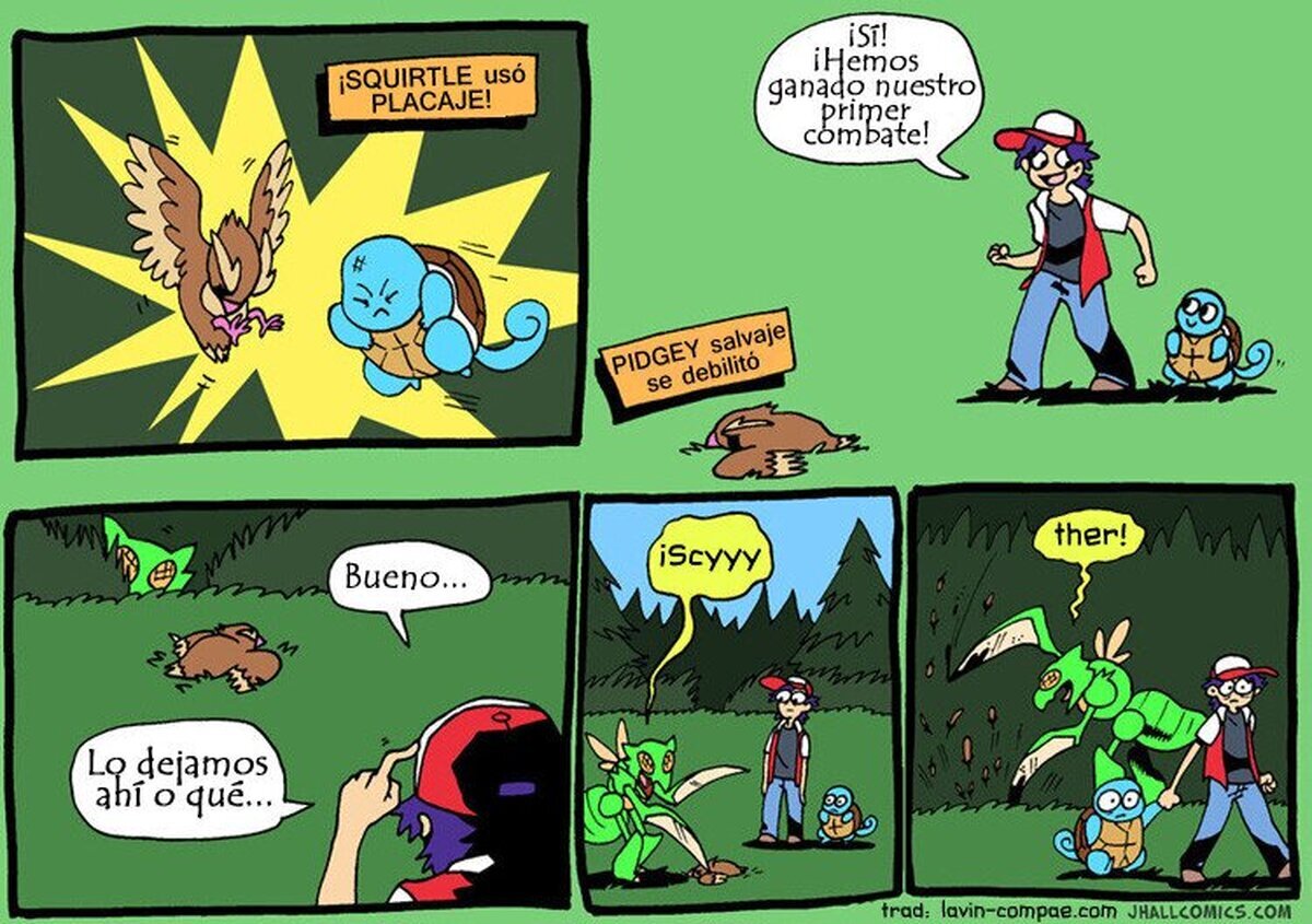 Y esto es lo que pasa cuando debilitas a un Pokémon salvaje  