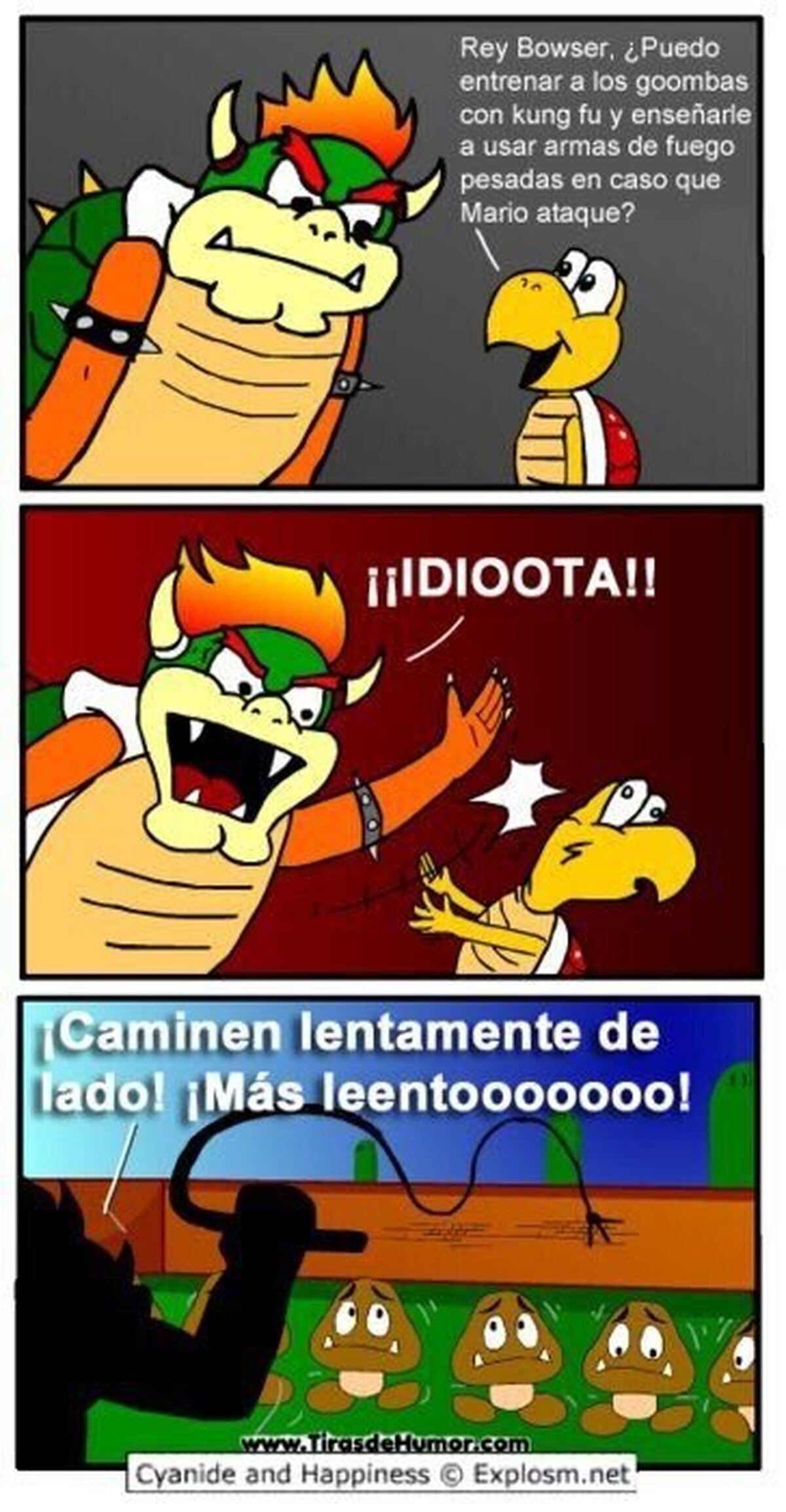 A Bowser no le gusta complicar a sus enemigos