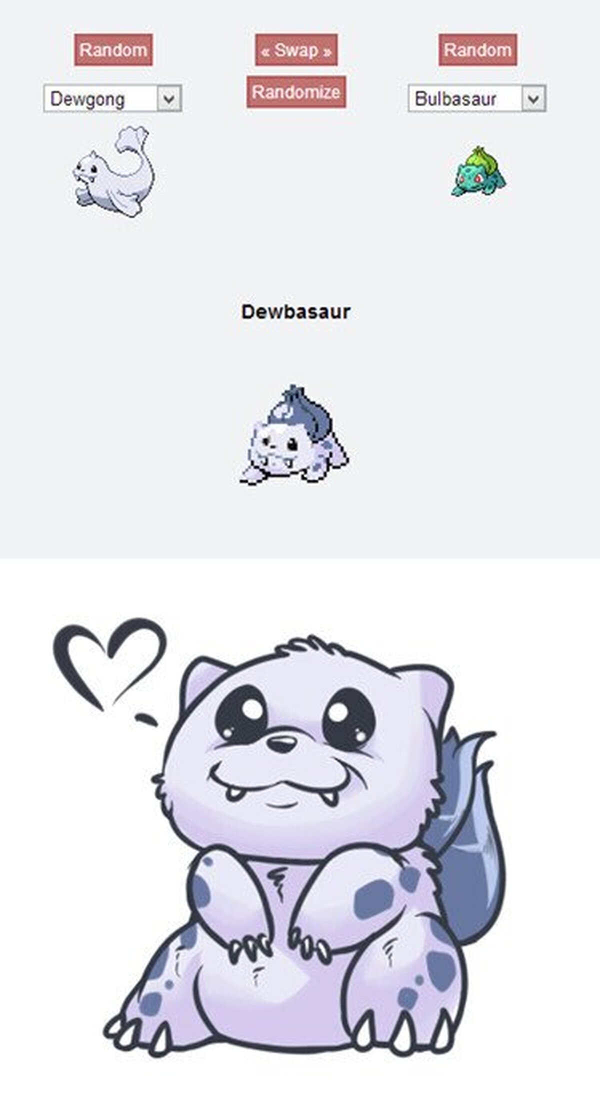 Dewbasaur, simplemente adorable