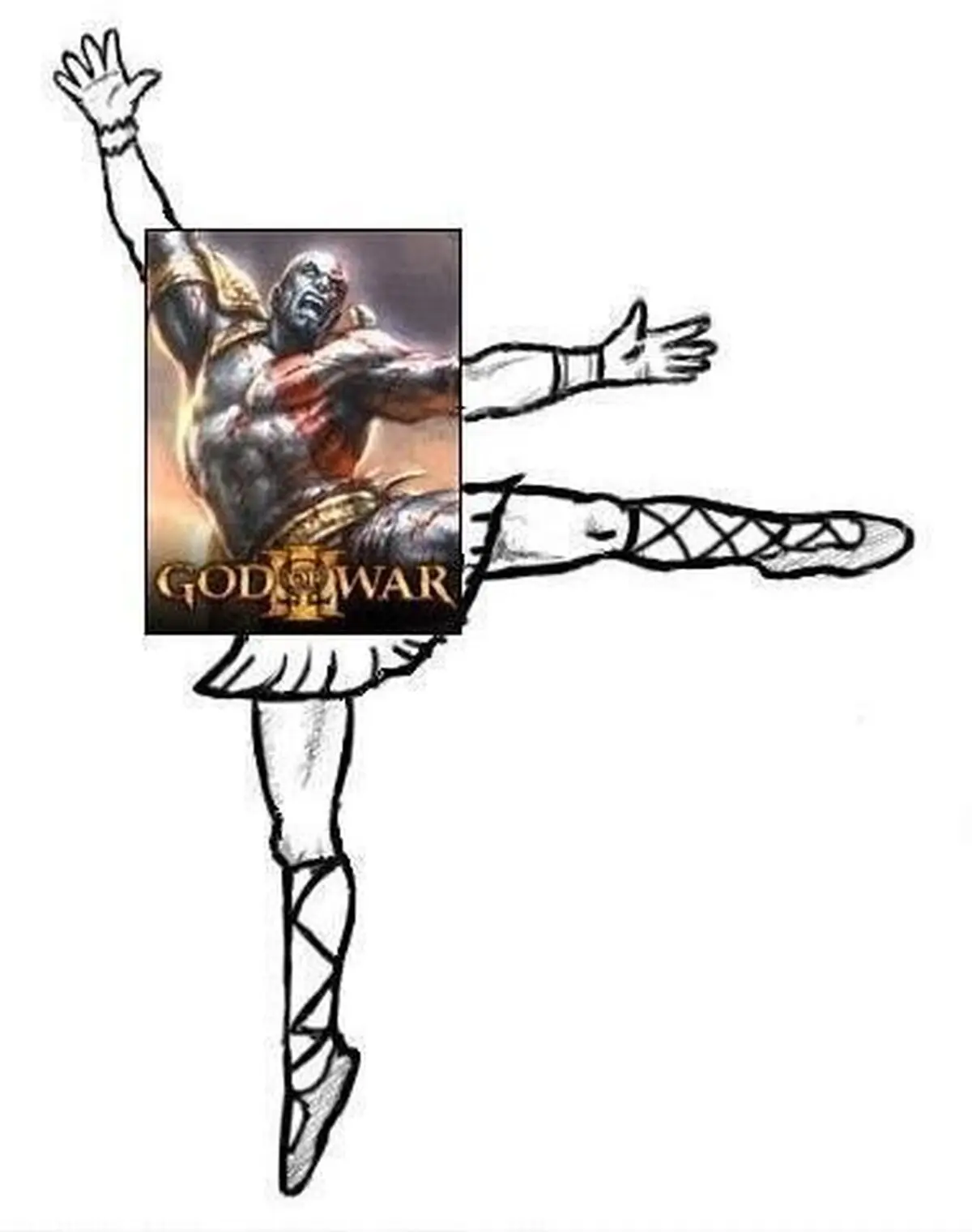Visto así, Kratos no da tanto miedo
