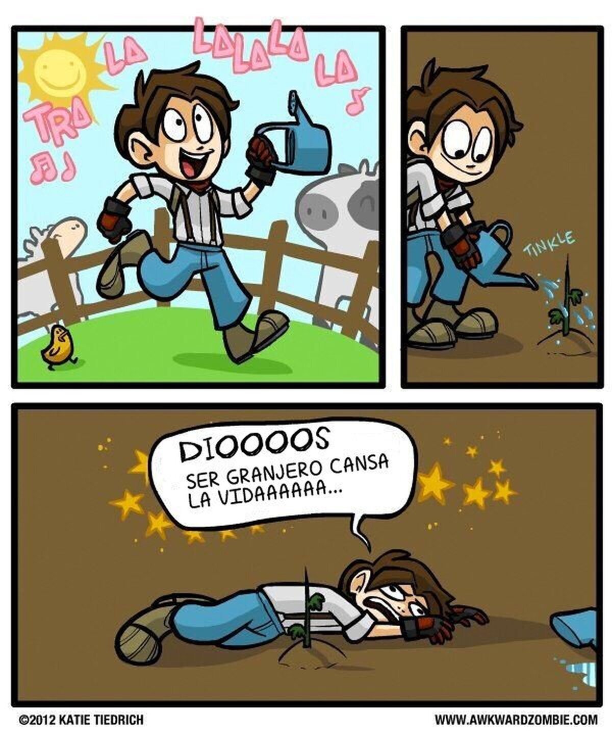 Ser granjero es muy difícil...