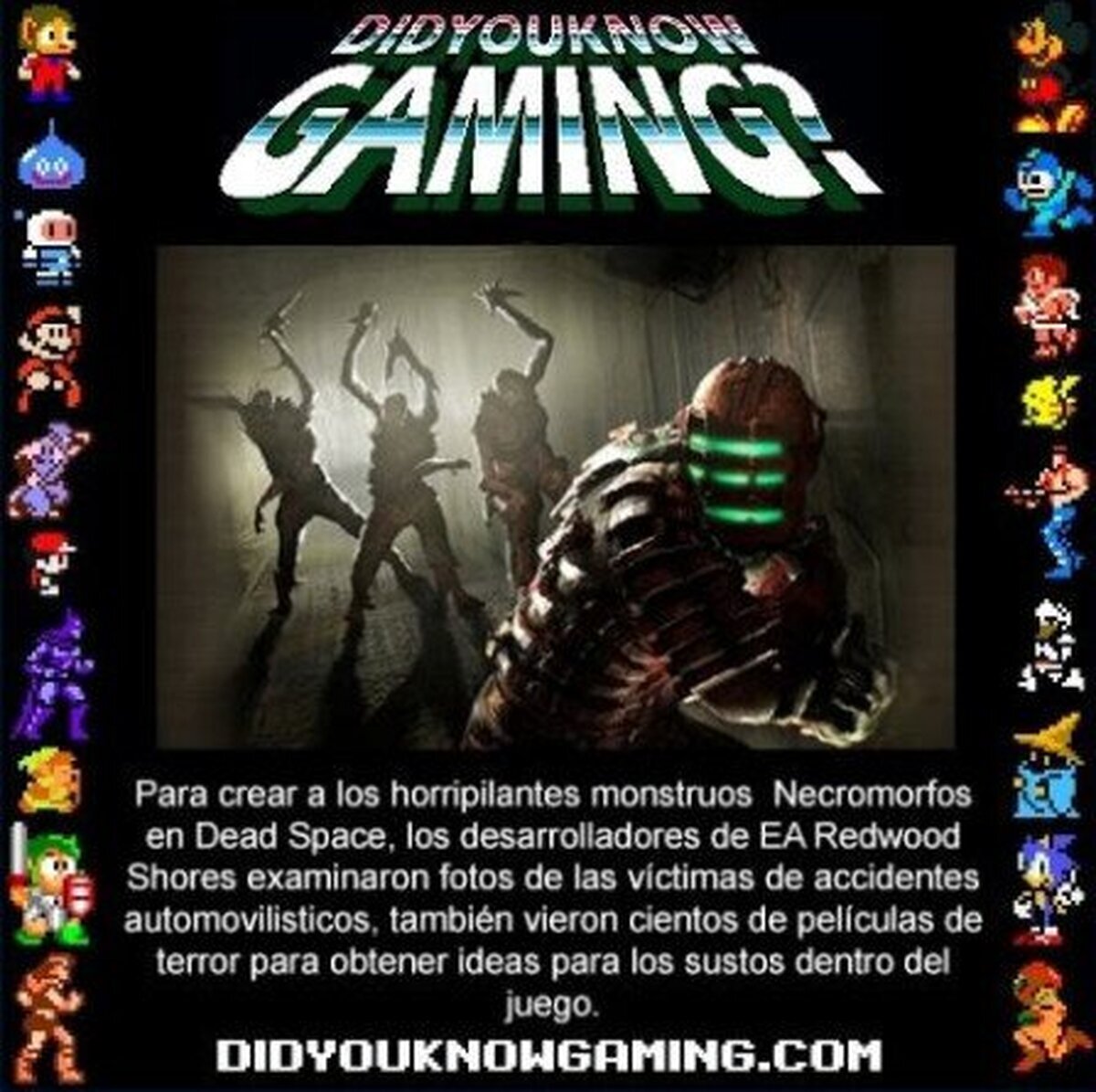 Dead Space y el diseño de sus necromorfos 