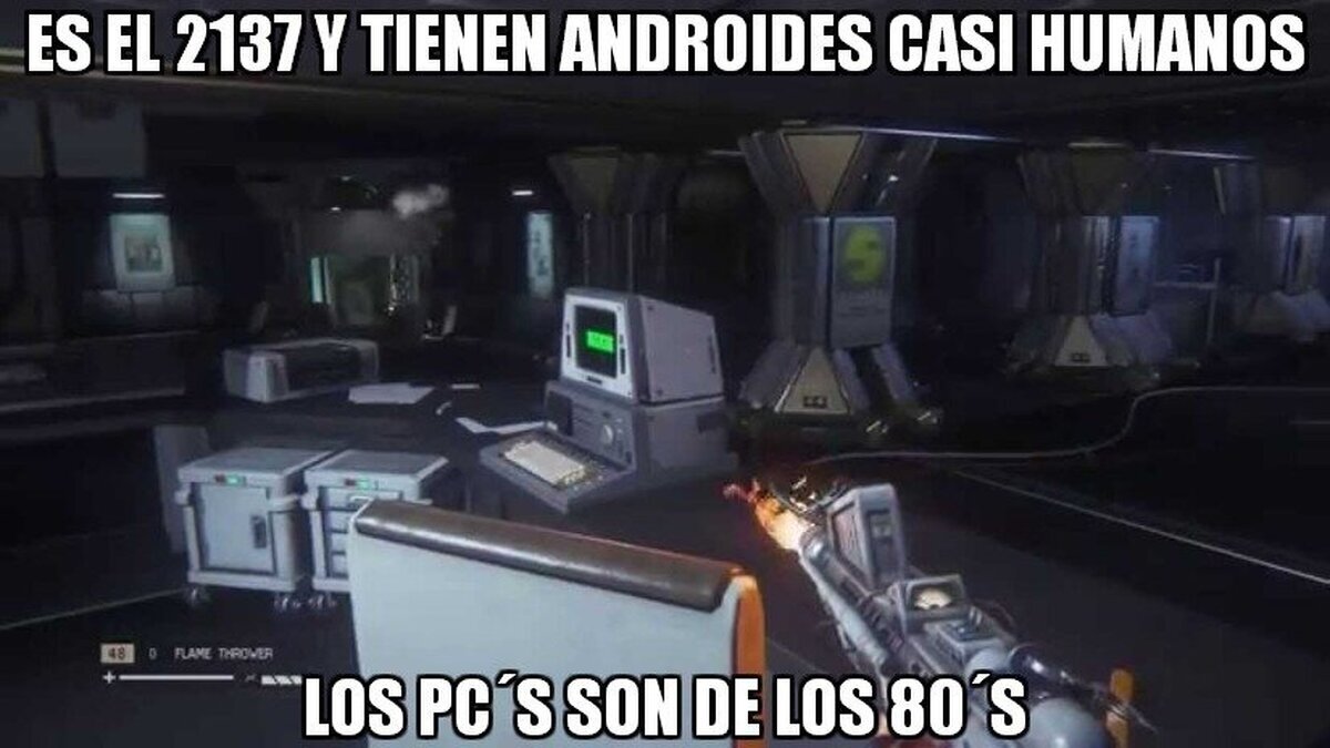 Mucha tecnología en Alien Isolation, peeeero...