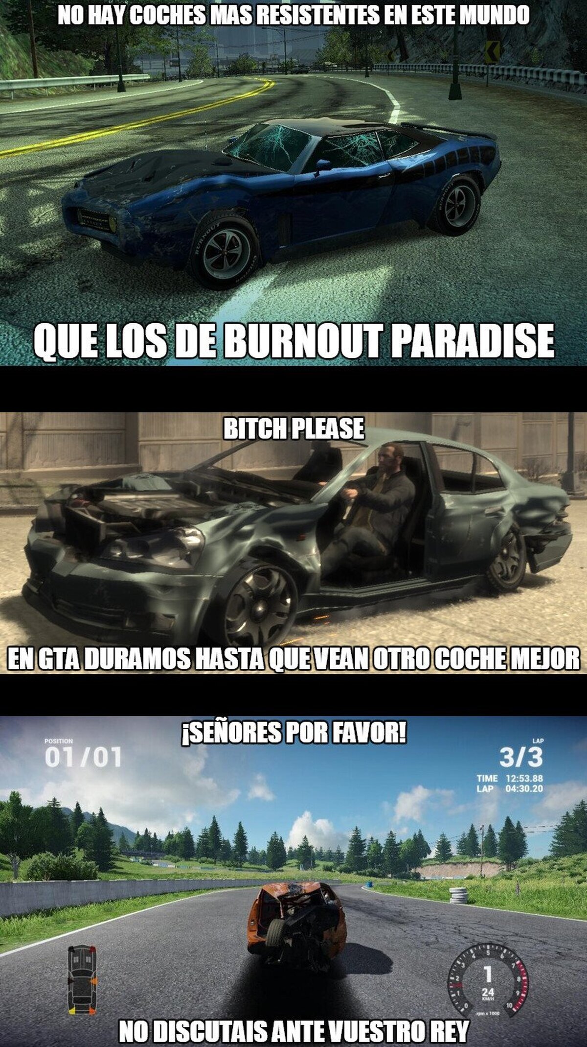 A este paso haremos las carreras en cubos