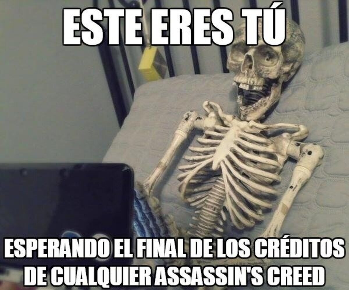 Oh mira, los créditos finales de un Assassin's, seguro que será un plis
