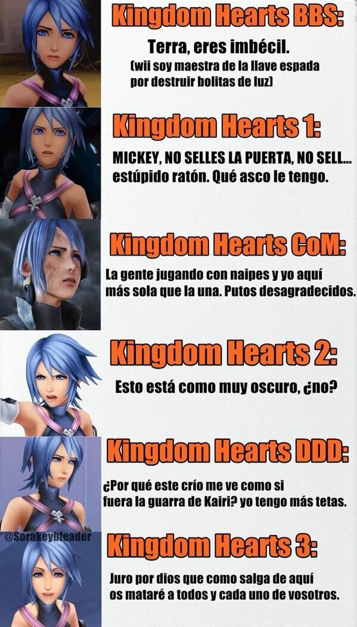 Pobre e incomprendida Aqua...