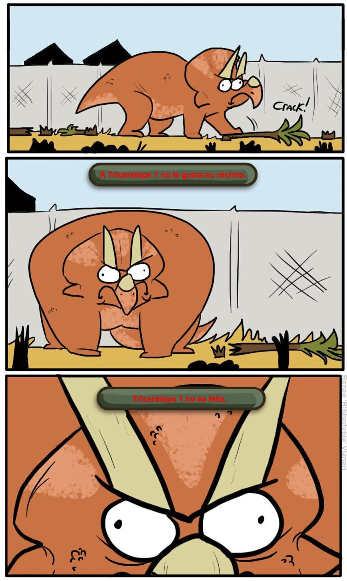 Triceratops 1 nunca está contento