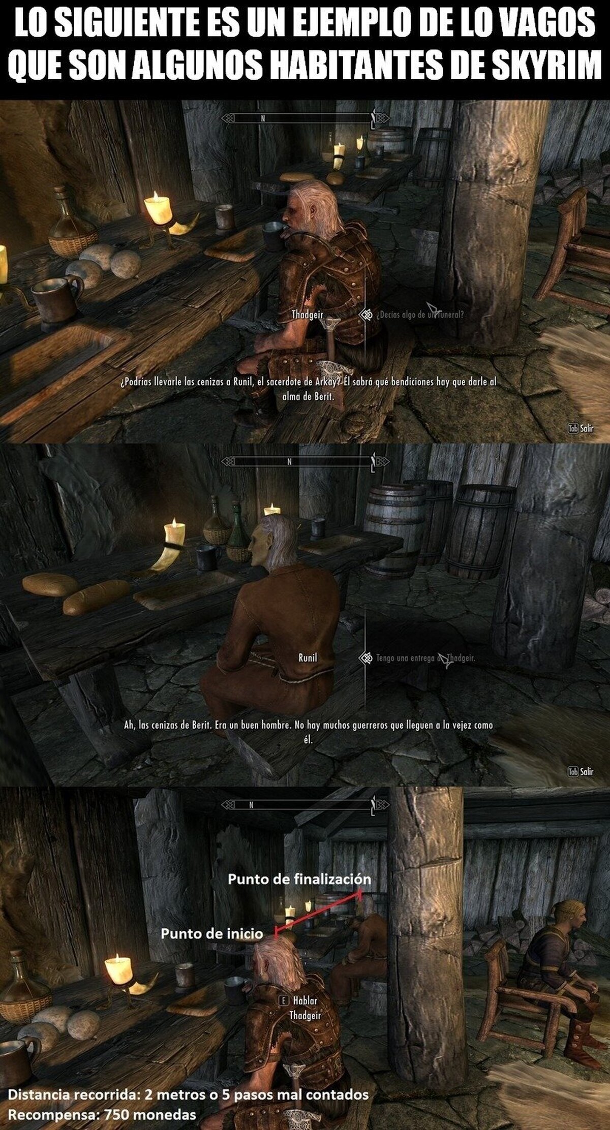 El colmo de la vagancia en Skyrim