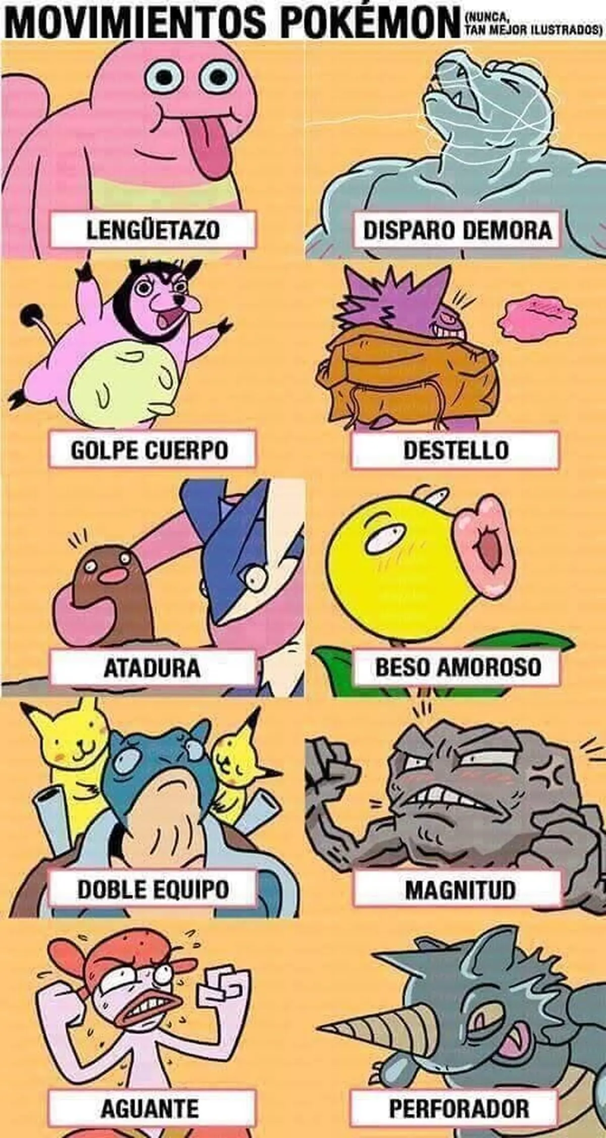Si los movimientos Pokémon se mostraran así