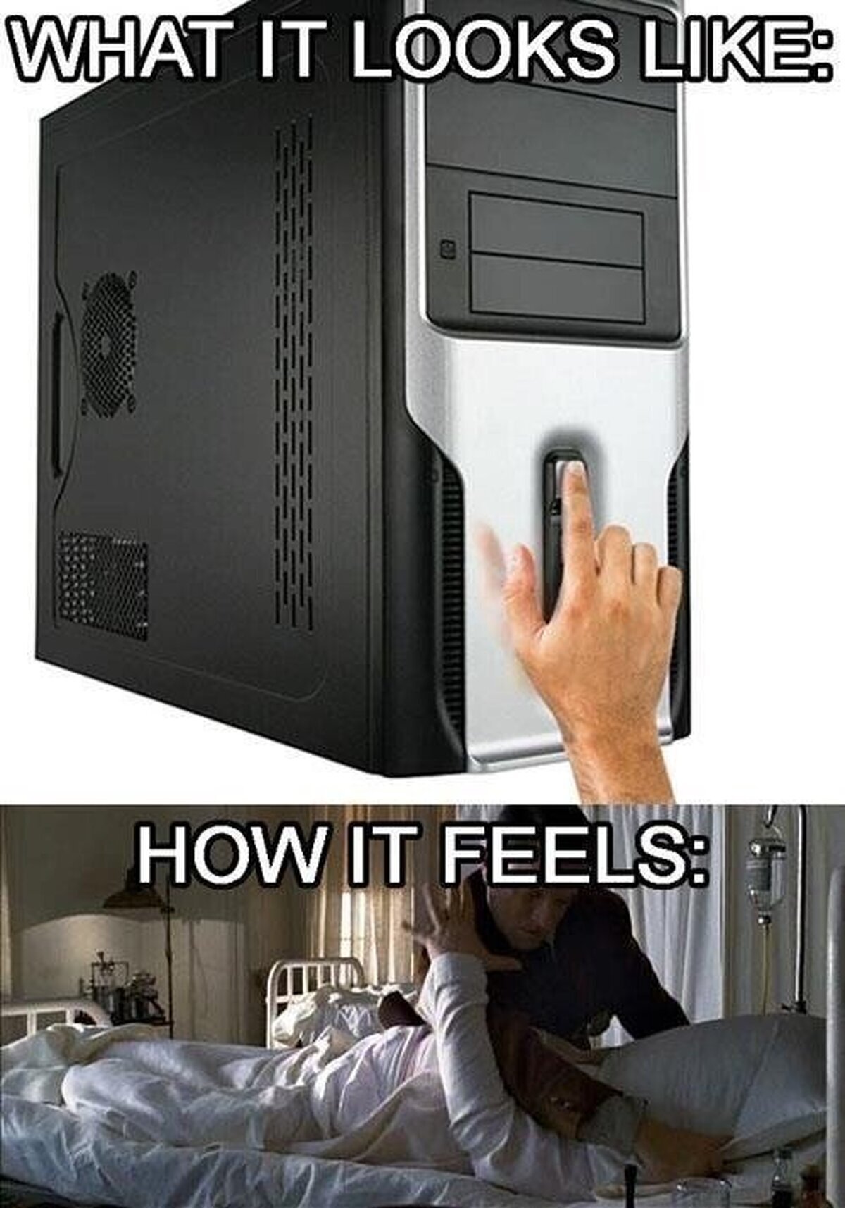 Así nos sentimos al apagar el PC forzadamente