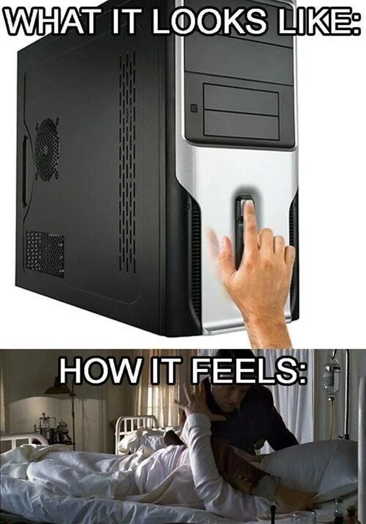 Así nos sentimos al apagar el PC forzadamente