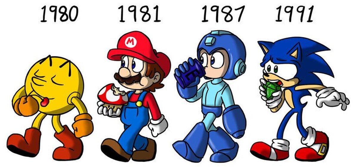La alimentación de los personajes de videojuegos ha ido a peor