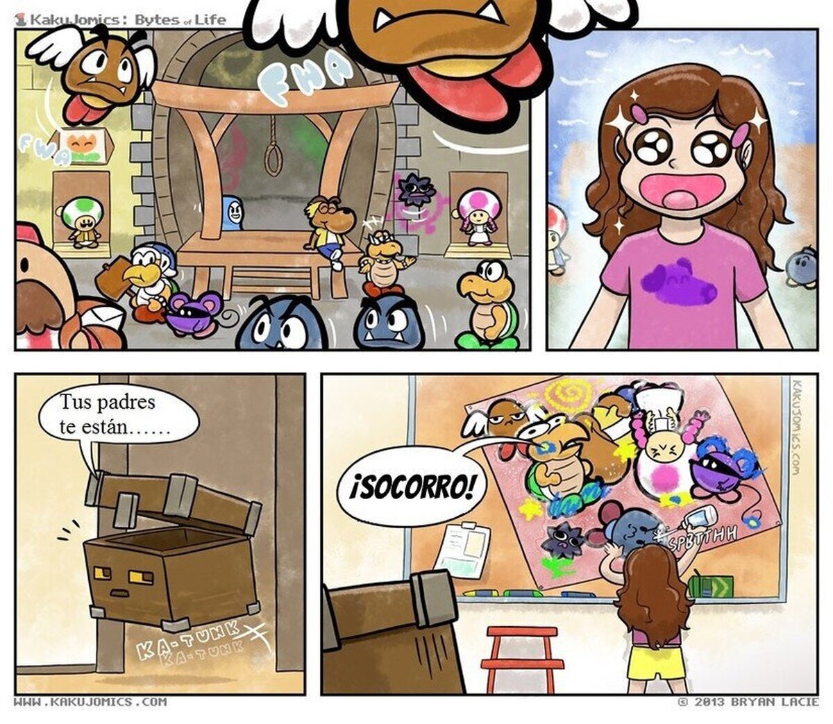 Puede que no sea buena idea dejar que los niños jueguen a Paper Mario