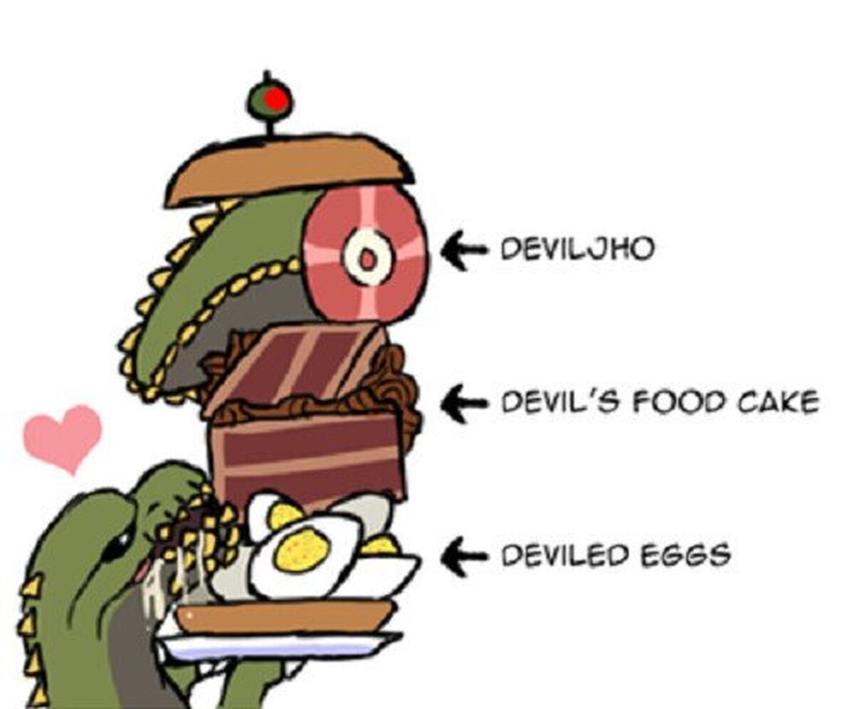 Los Deviljho saben cómo cuidar su alimentación. 