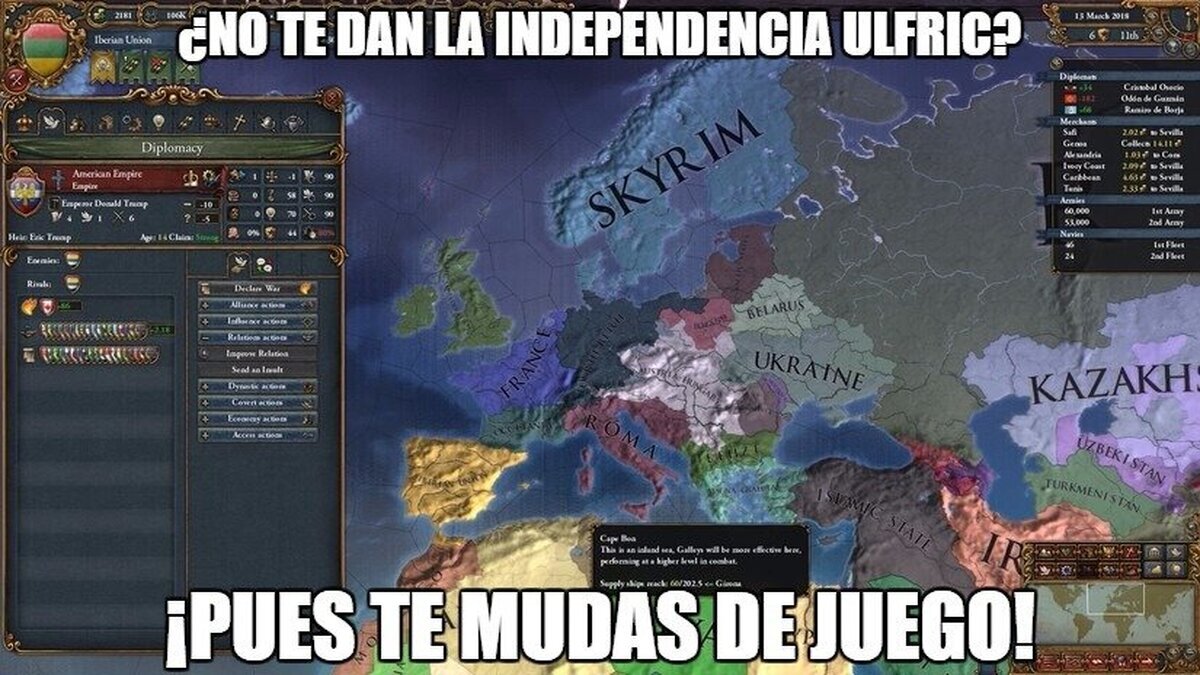 ¡Me río en vuestra cara imperiales!