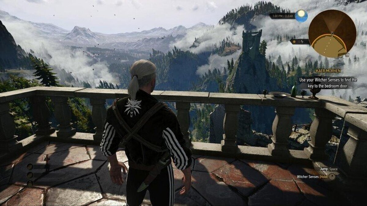 Geralt sabe que no hay nada más cómodo que un chandal por las mañanas