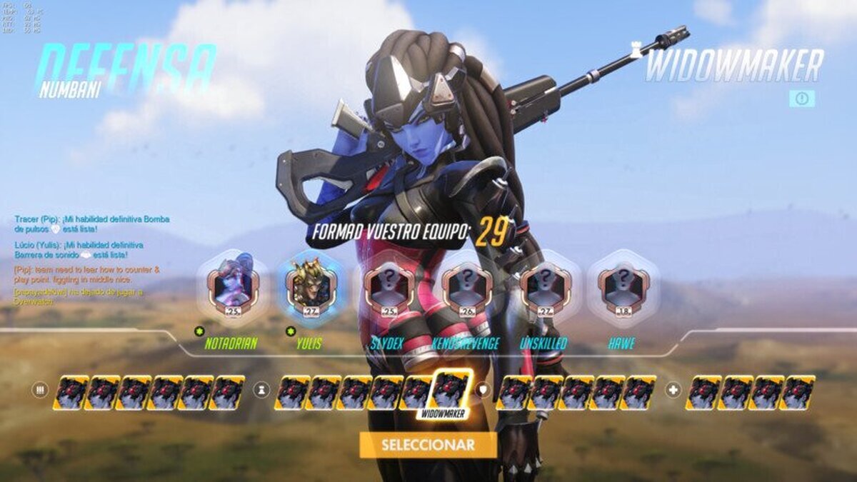 Cuando en Overwatch solo queda un heroe por seleccionar...