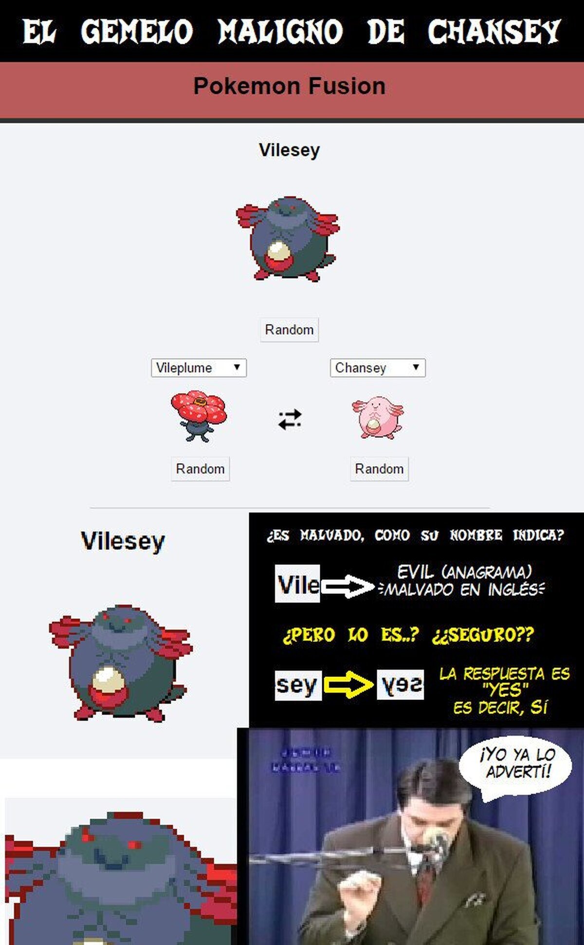 Aunque el chansey normal ya es bastante malvado...