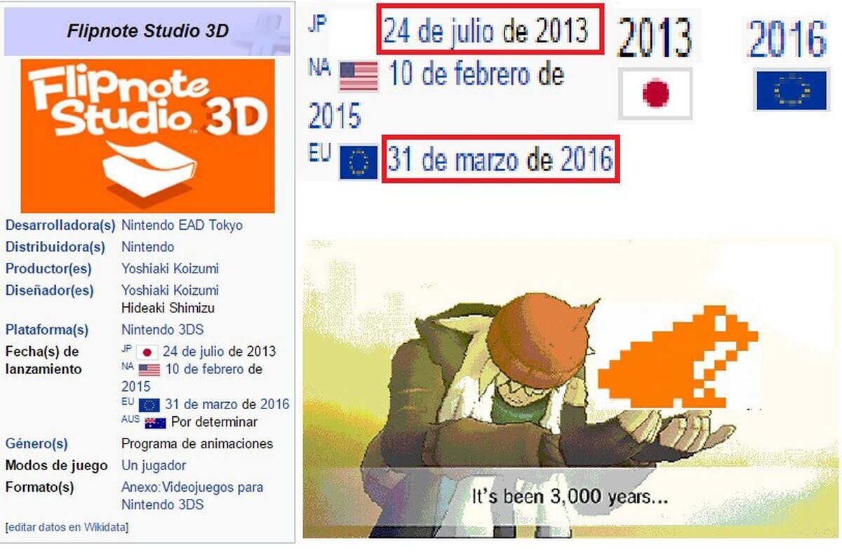 Y al final no ha sido compatible con los flipnotes viejos 
