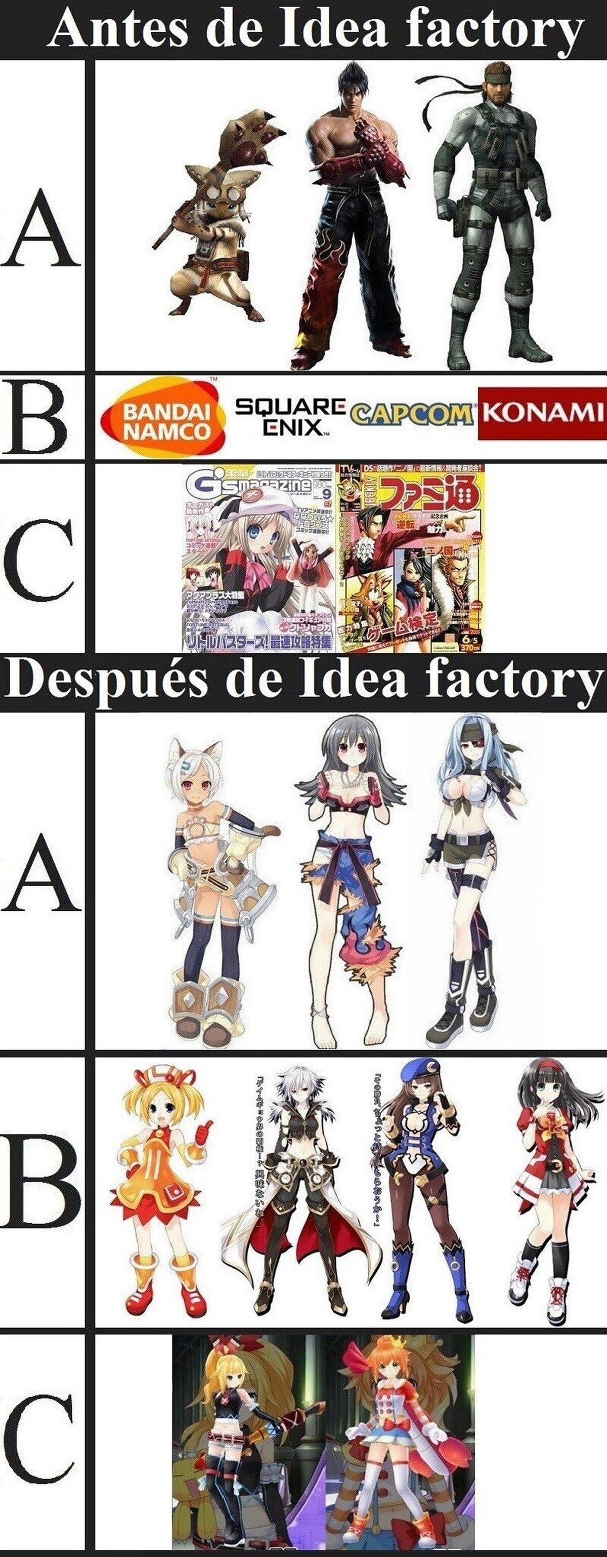 Idea Factory te cambia… y de qué manera. 