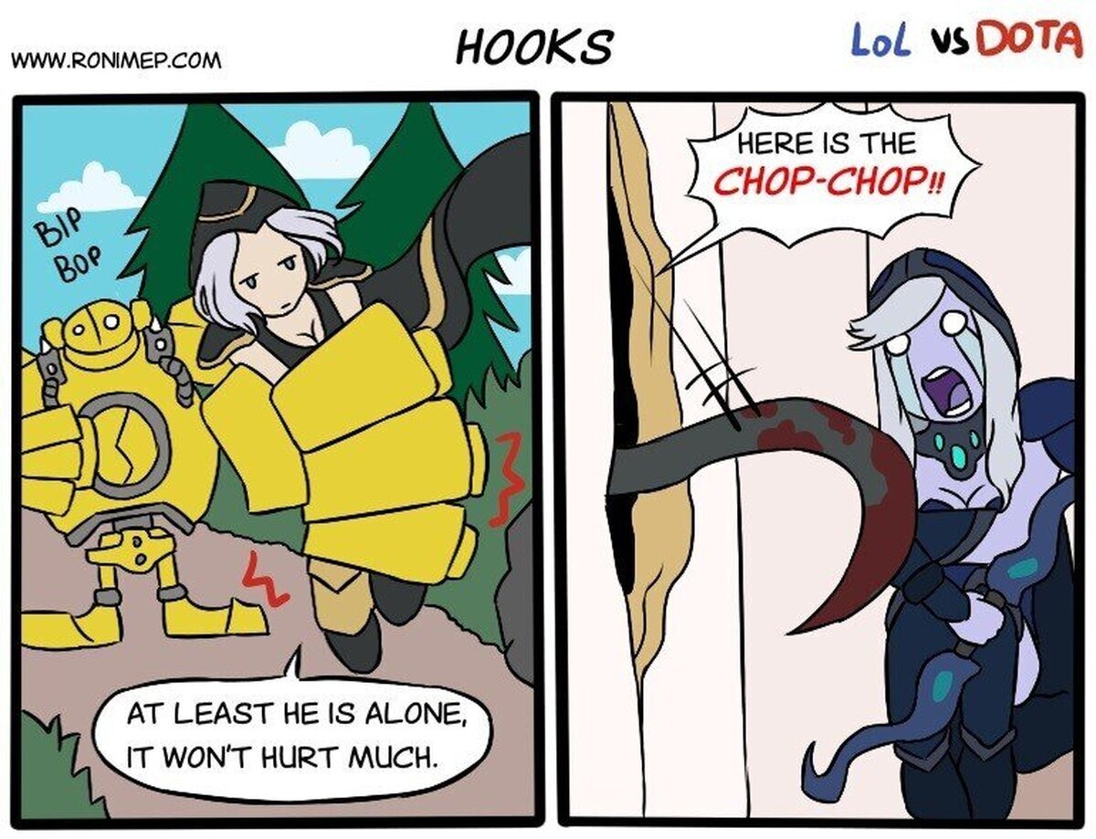 Dota vs Lol - Hooks