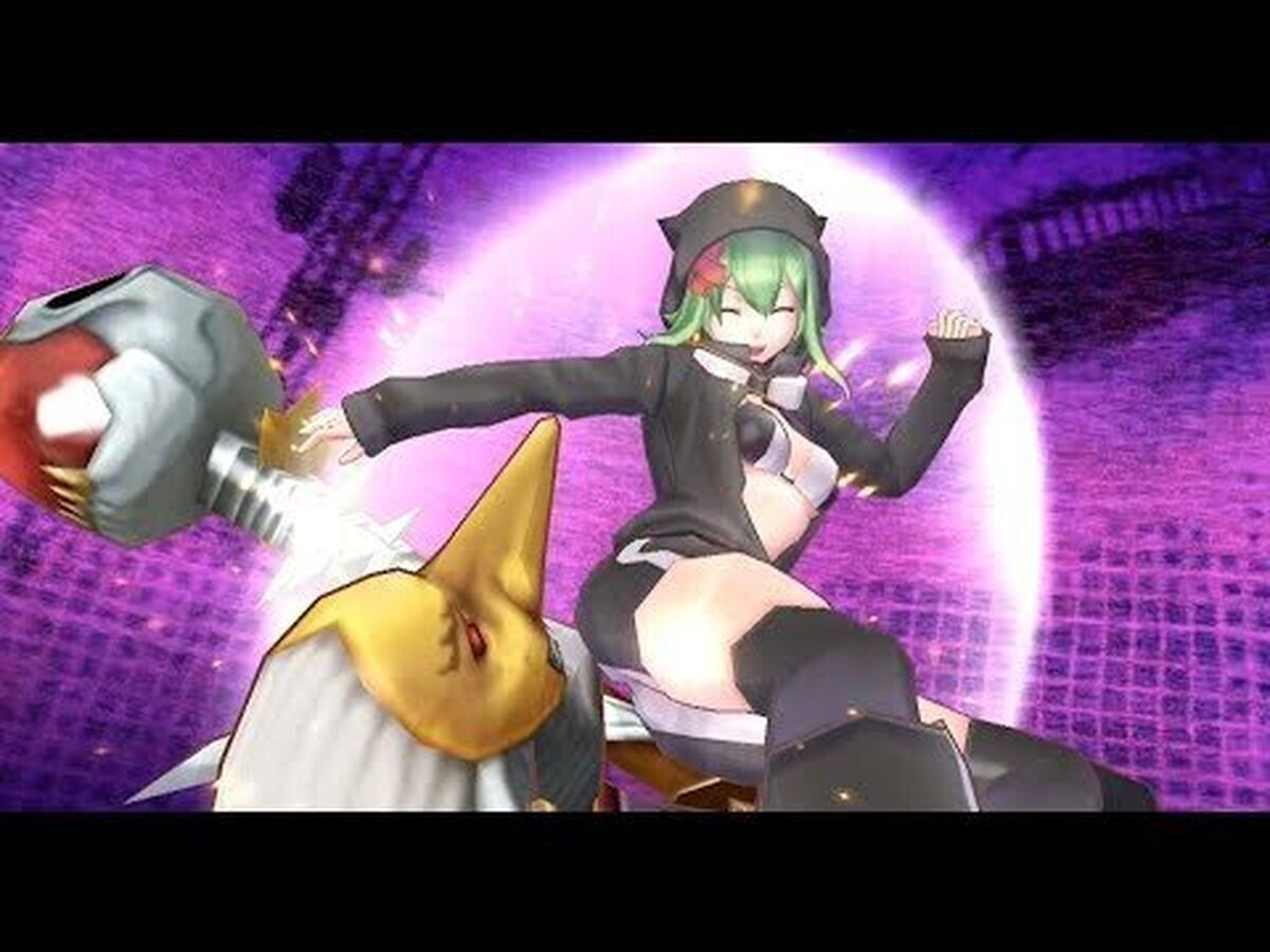 Porque golpear a un Digimon con nariz puntiaguda con tu trasero es muy buena idea