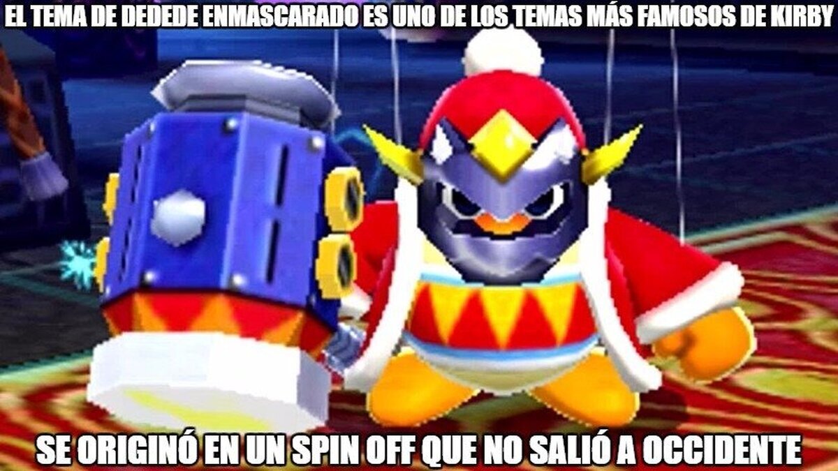 El Origen del tema de  Dedede enmascarado