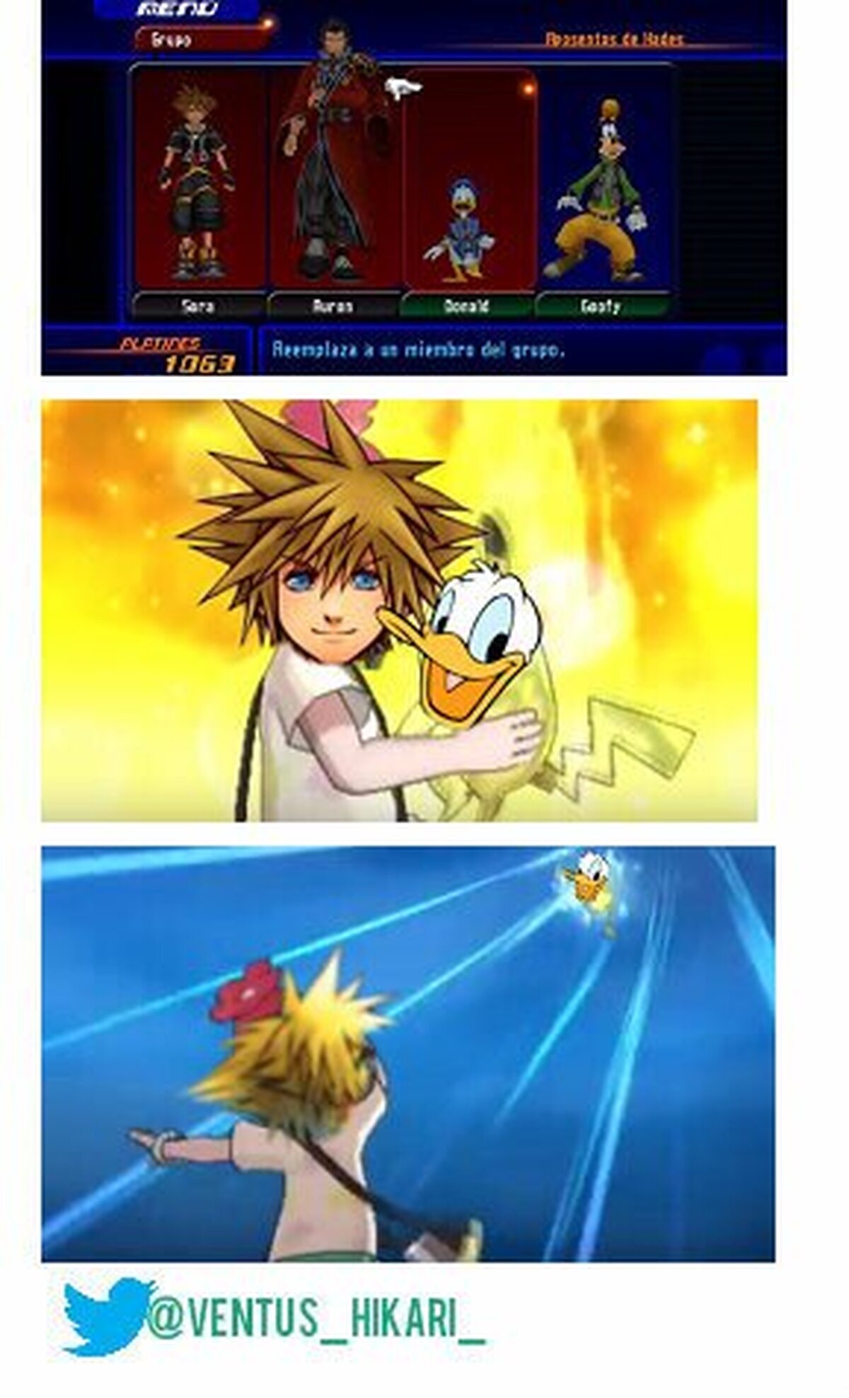 Cuando te piden que eches a alguien del grupo en el Kingdom Hearts 