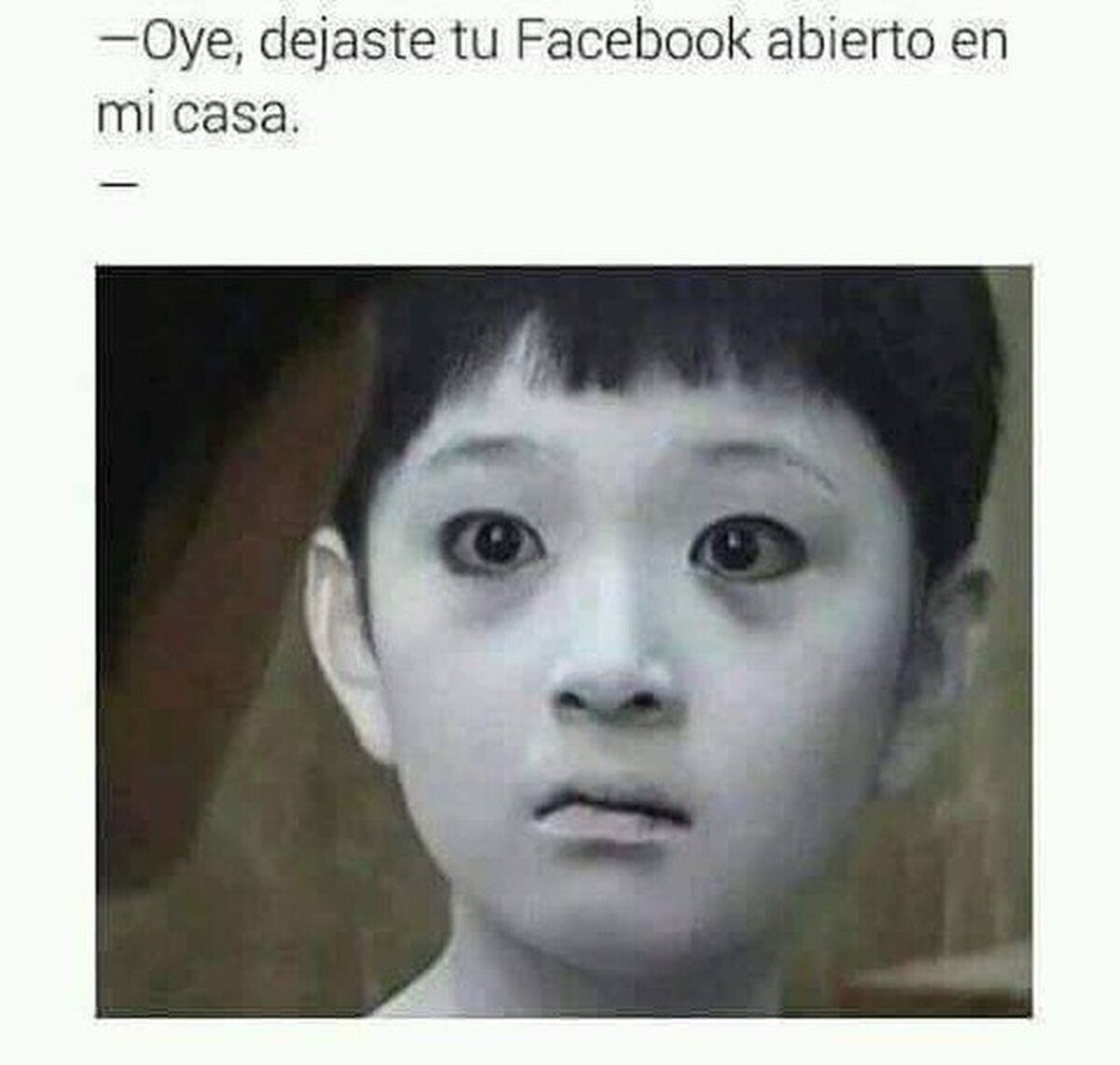 Esa cara de pánico es impagable
