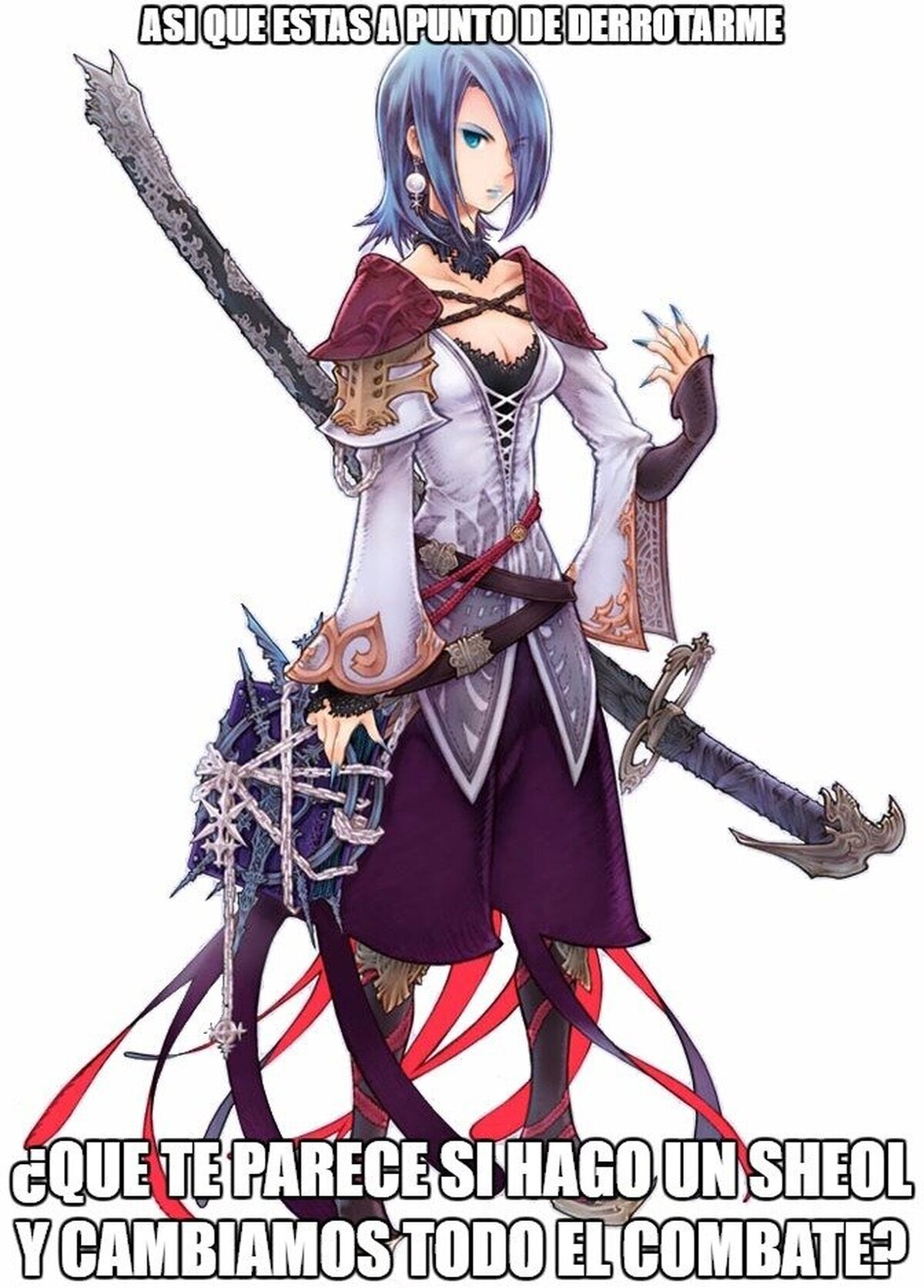 Ilua y su Sheol, armas de destruccion en Final Fantasy