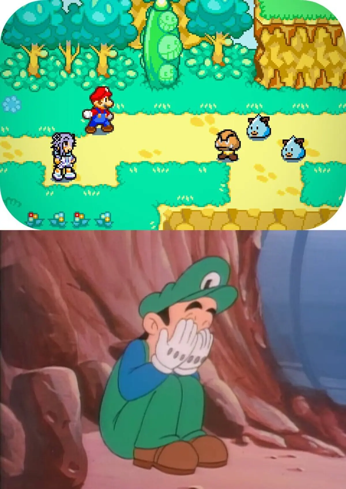 Alguien no se tomo muy bien que Mario cambiase de compañero. 