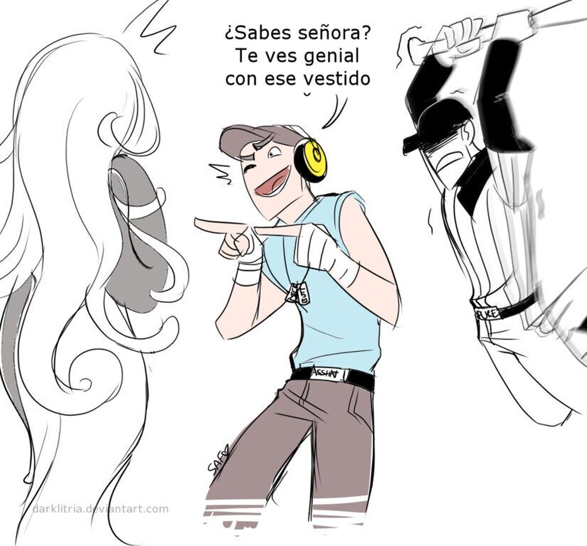 Scout, amigo, creo que has elegido fatal el con quién ligar, por Darklitria