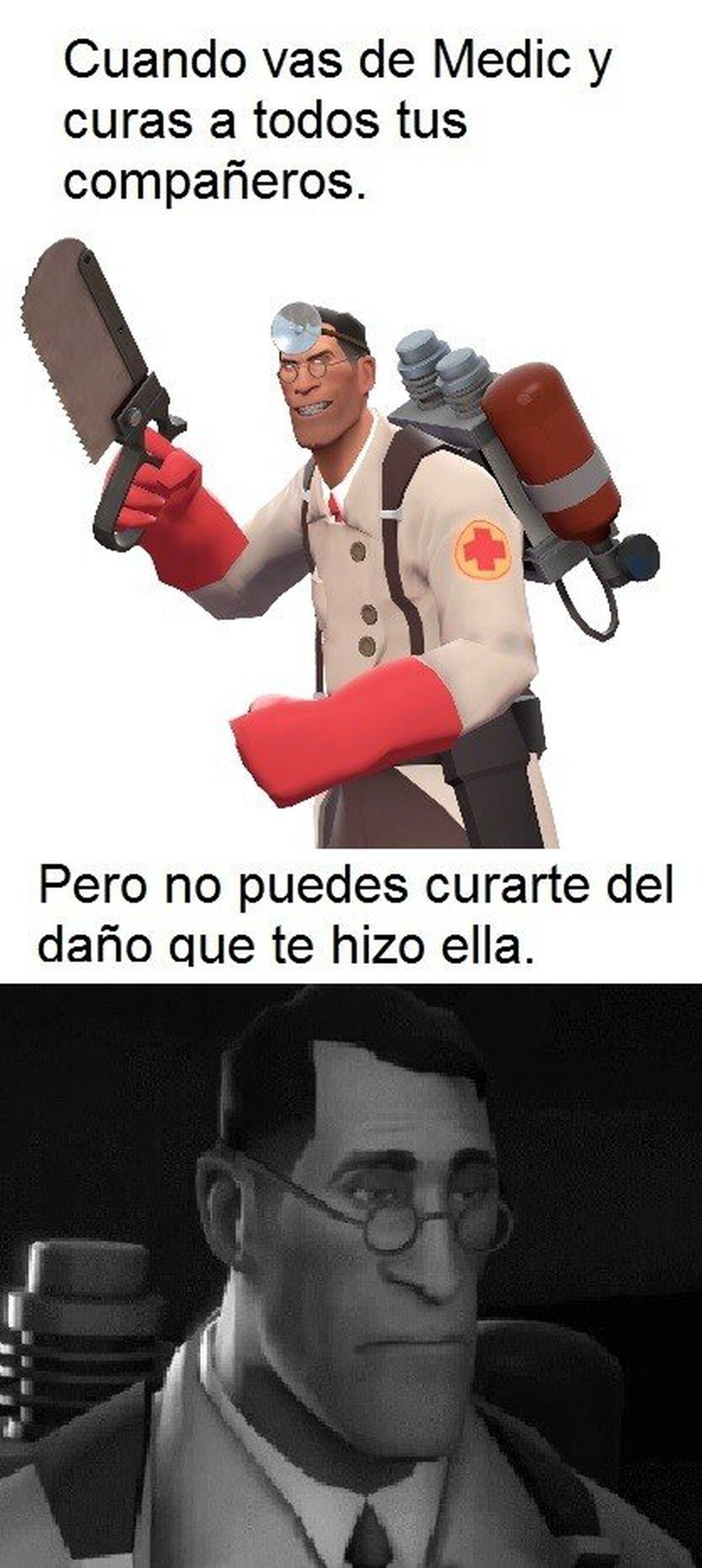 Venga doc, no esté triste y active la carga