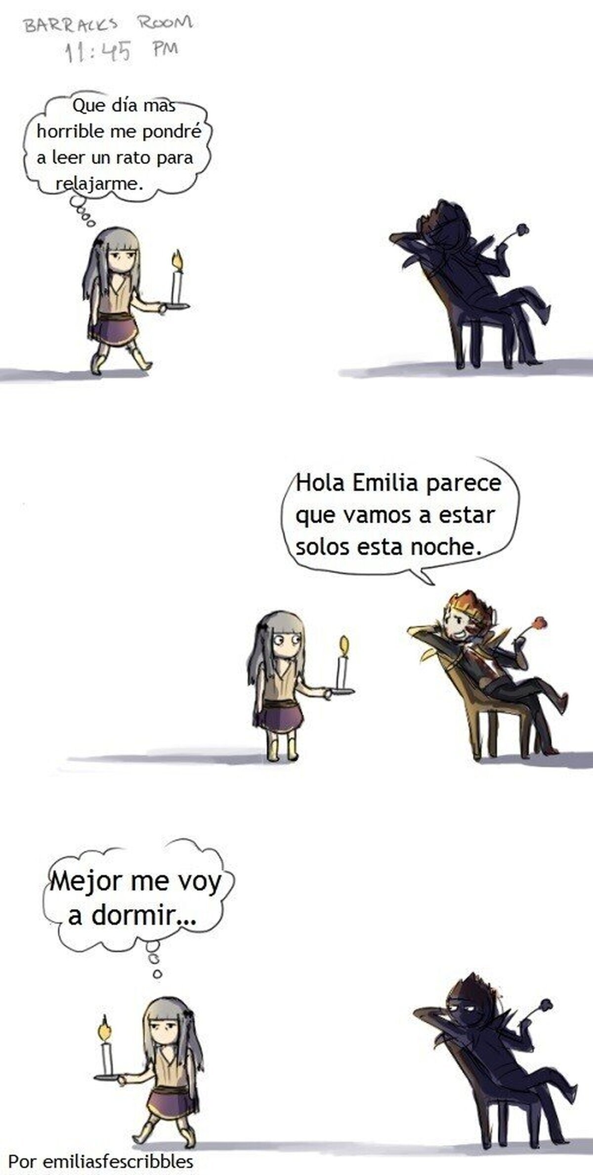 O vamos Gangrel solo quería ser amable.  Por emiliafescribbles