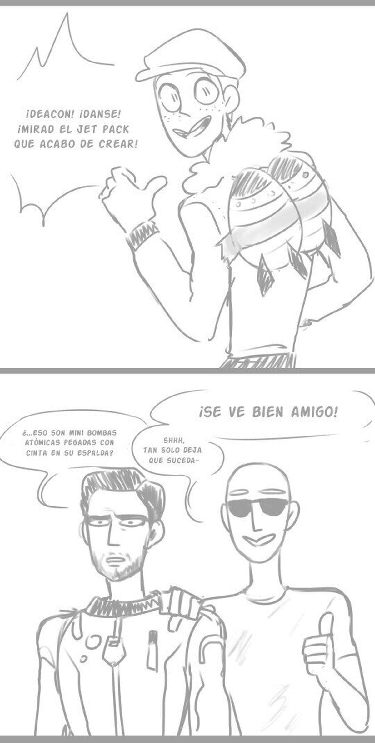 Y así fue como murió el ultimo superviviente del refugio 111, por pebblerollingbird