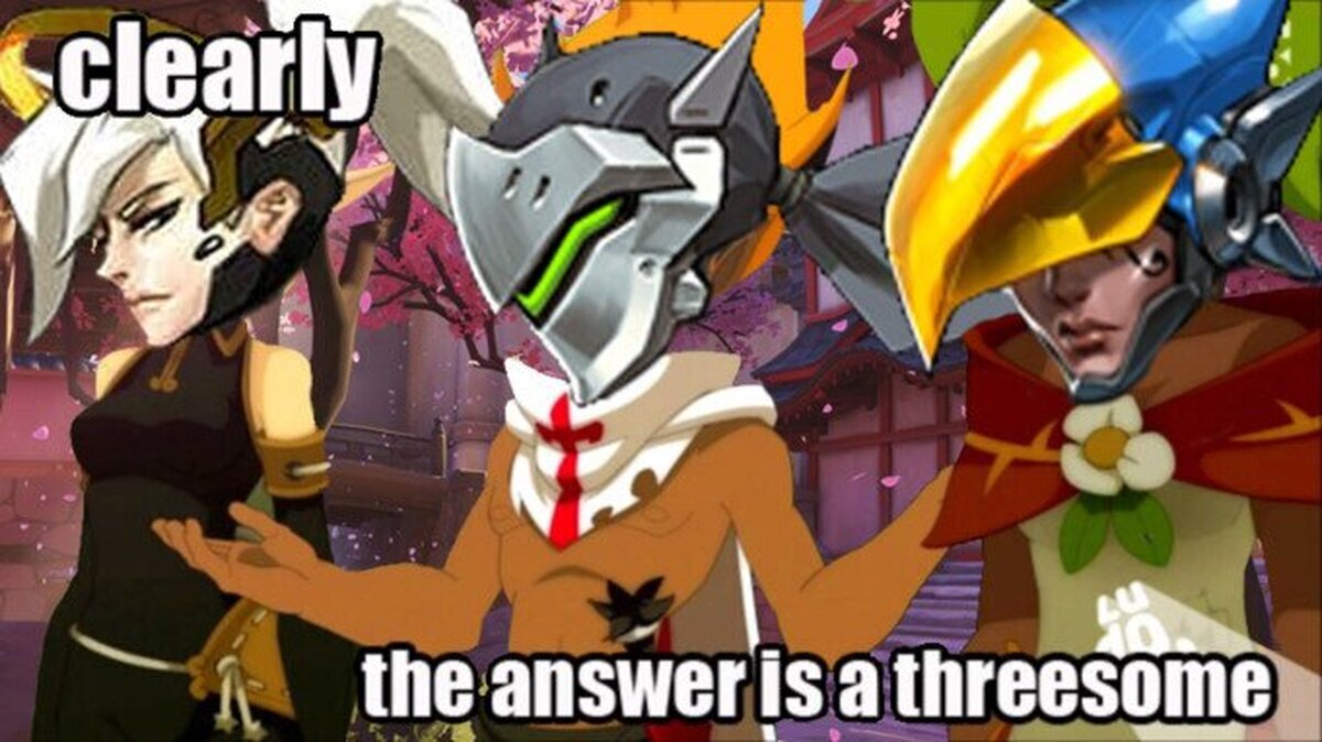 Para quienes pelean si Mercy debe estar con Genji o Pharah