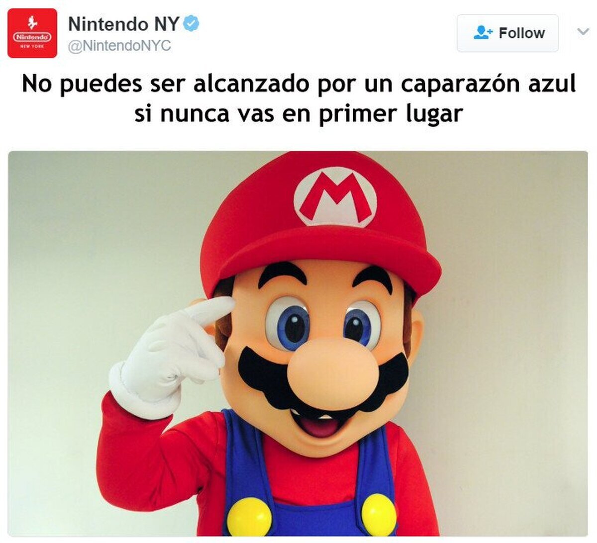 No puedes ser golpeado por una concha azul si no estas en primer lugar