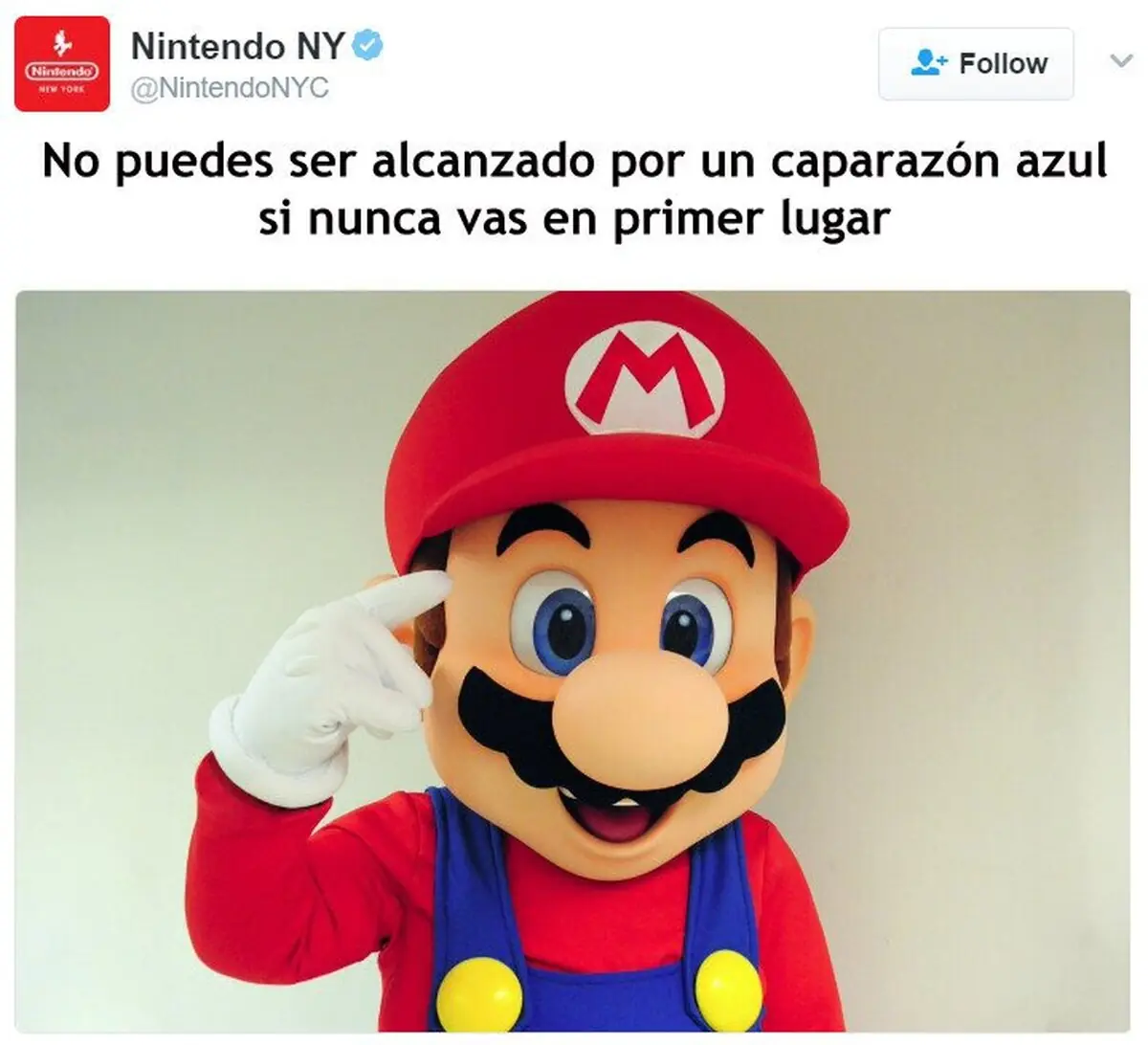 No puedes ser golpeado por una concha azul si no estas en primer lugar