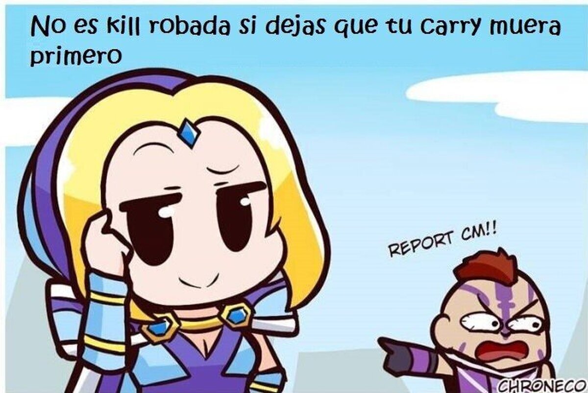 Parece que en Dota tambien son victimas. Por chroneco