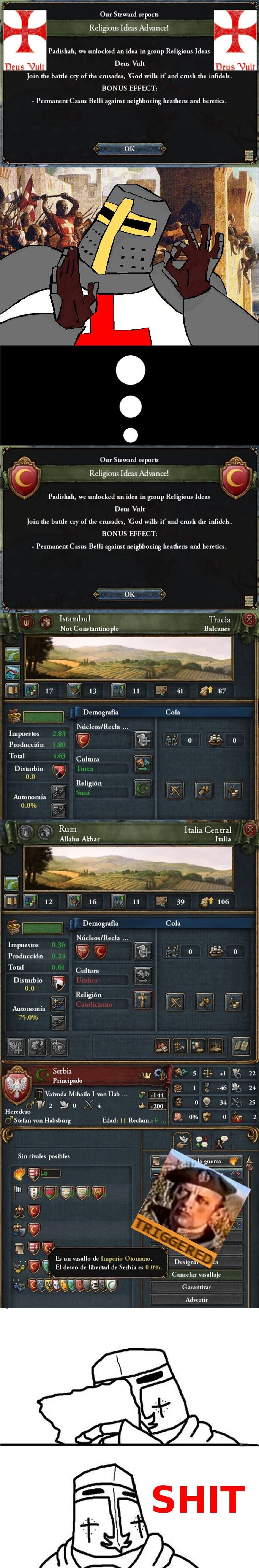 Cuando el Deus Vult se te va de las manos en EU IV