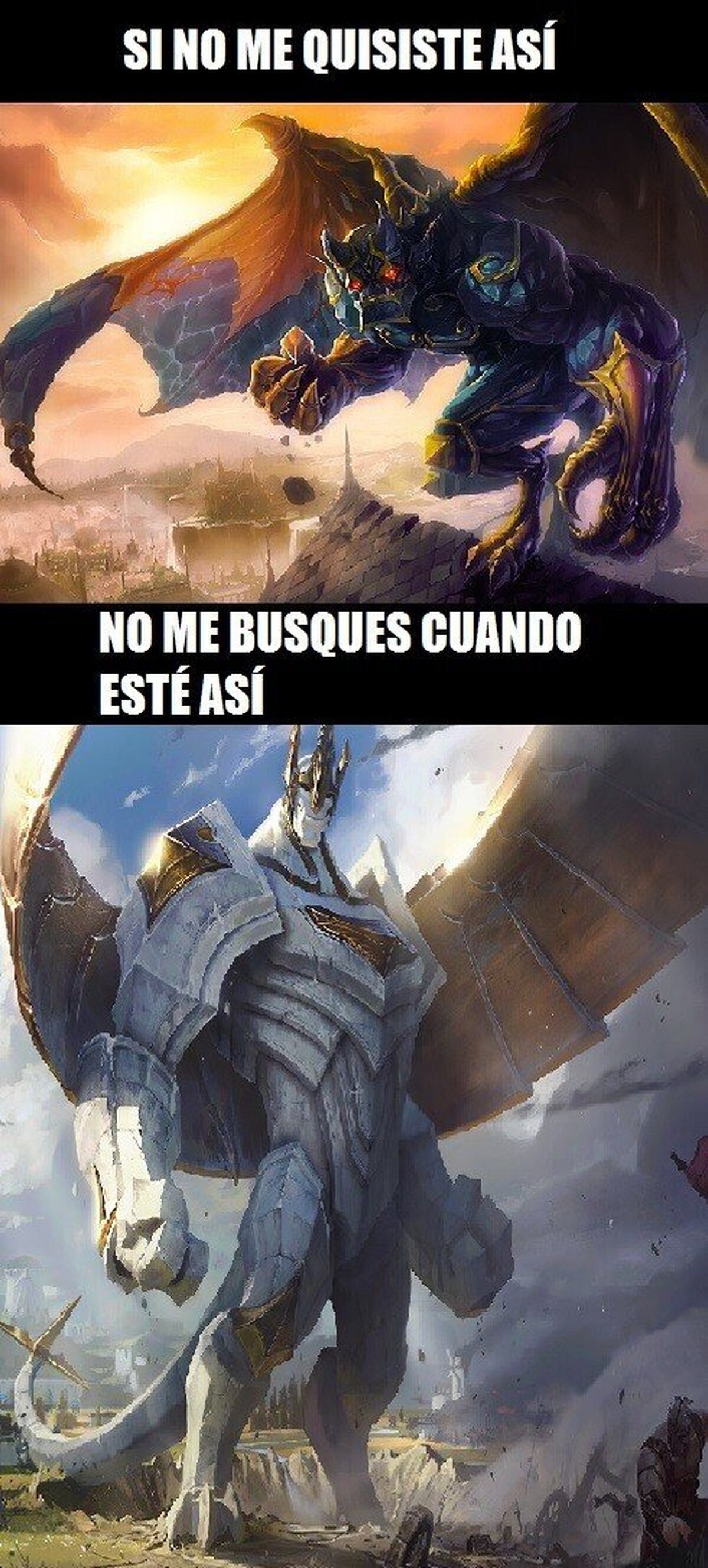 Galio antes y después