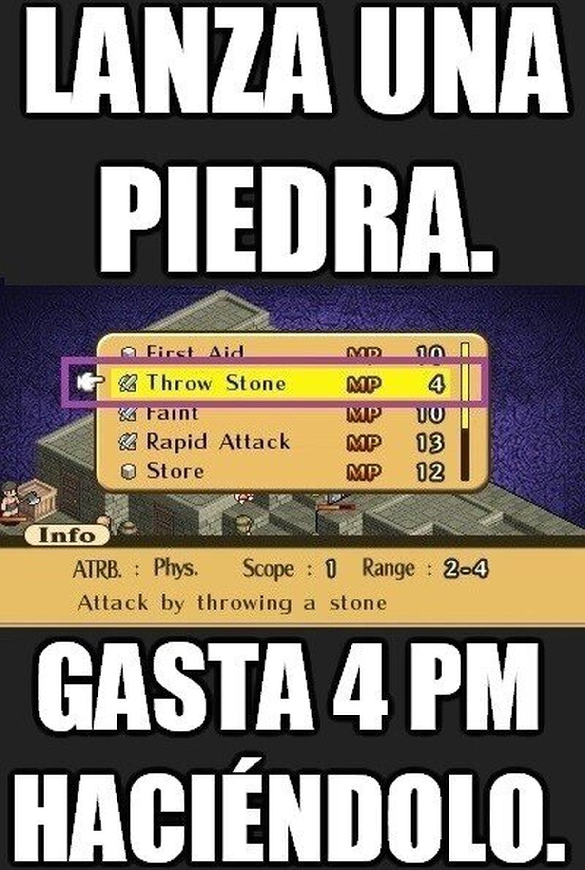 O es una piedra mágica o el tío es muy tonto.