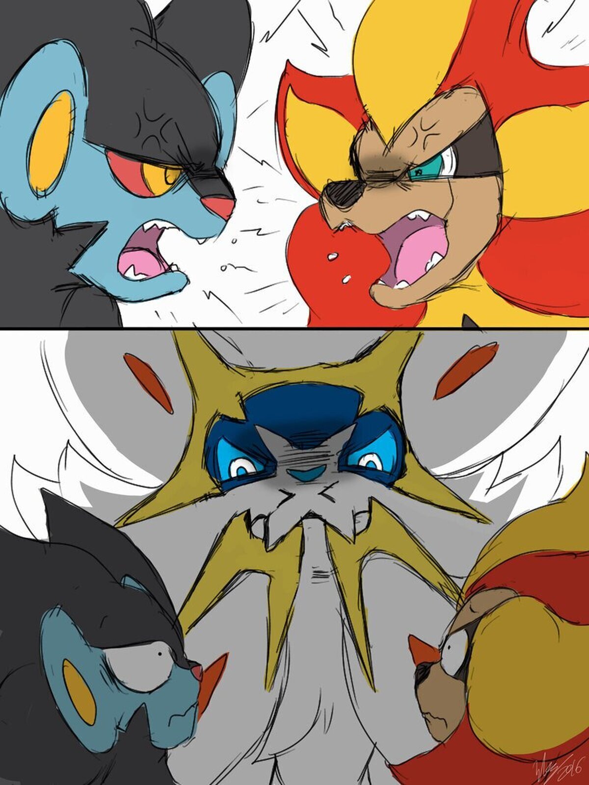 Cuando discutís quien es el mejor pokeleón pero llega el nuevo... Por winick-lim