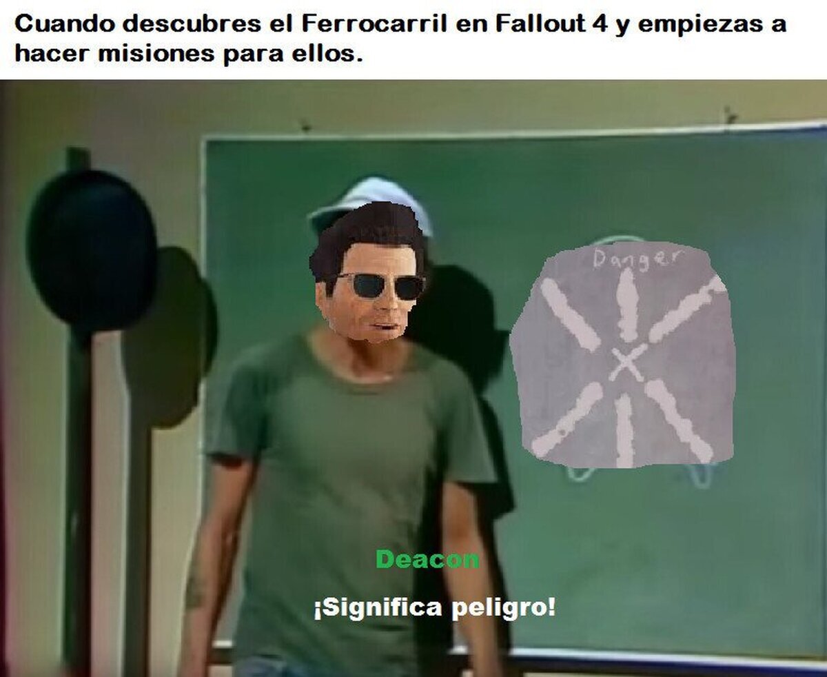 Cuando descubres al Ferrocarril en Fallout 4... 