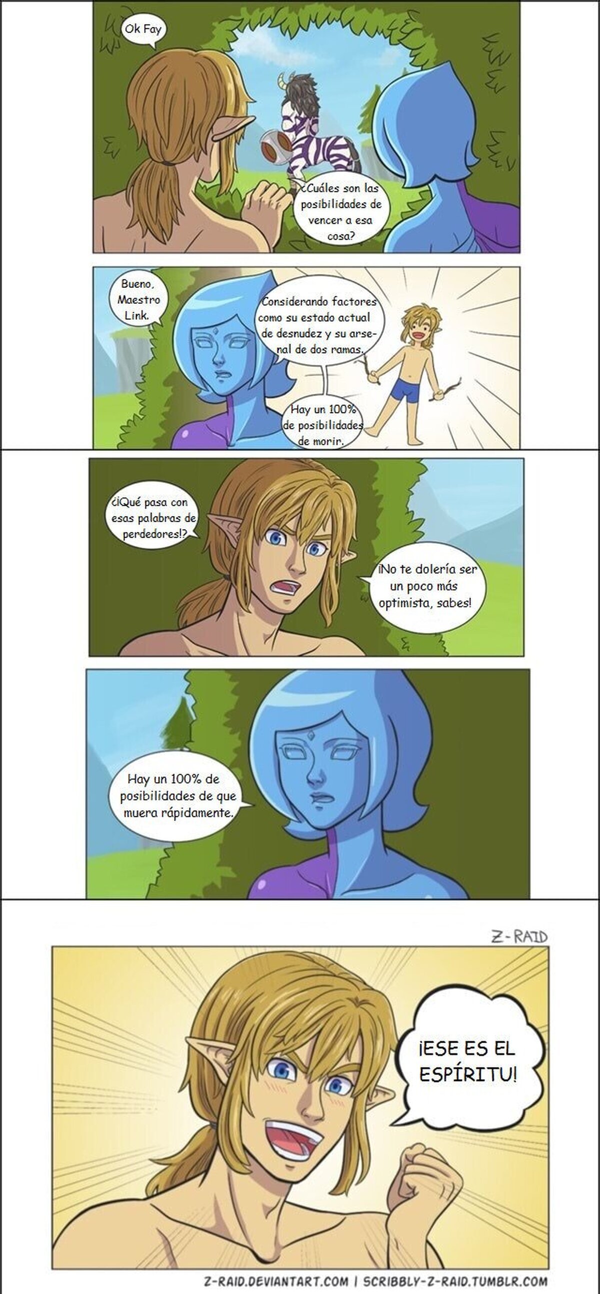 Fay en el mundo de Breath of the Wild, por Z-Raid