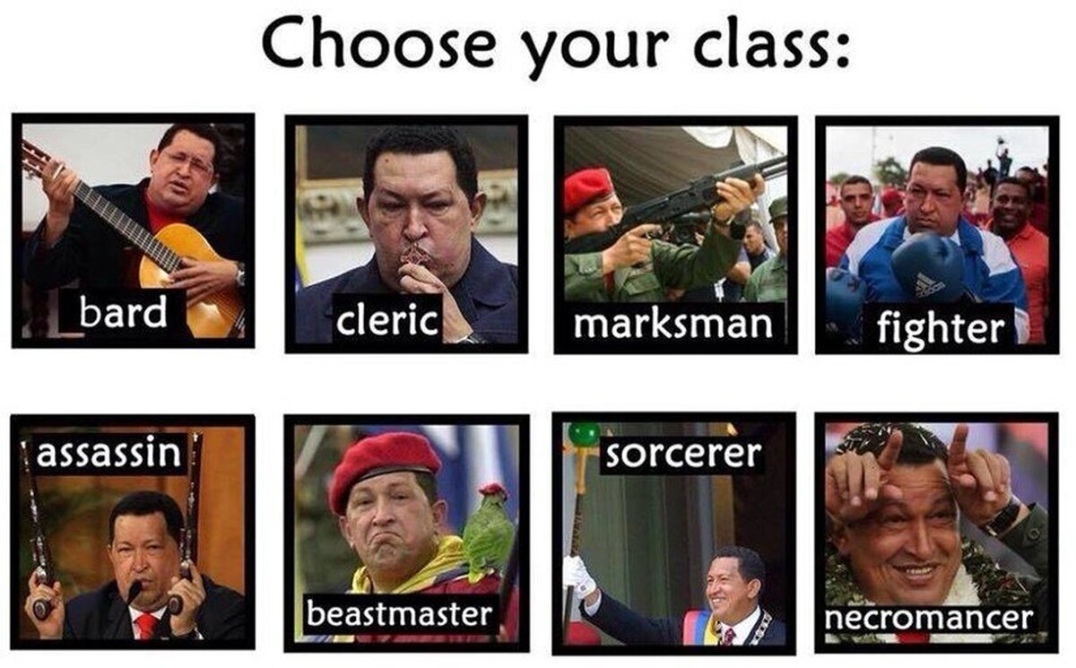 De comandante a presidente a personaje de RPG