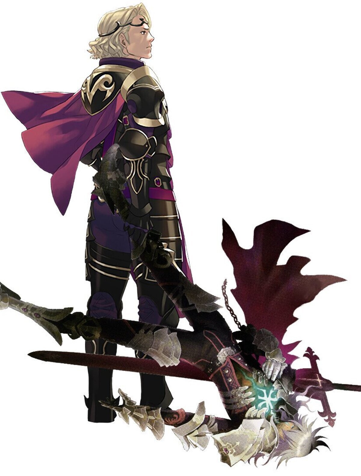 Aqui podemos ver a Xander portando a Siegfried.